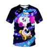 Nytt Spel Anime Kirby T-shirt Barn Kawaii Rolig Sommar Tecknad 3D T-shirt För Pojkar Flickor Barn Kläder Unisex Kortärmad