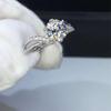 New High Quality Six Claw Cubic Zircon Women Ring for Wedding Party Anniversary Rings Engagement Trendy Fashion  Jewelry Band