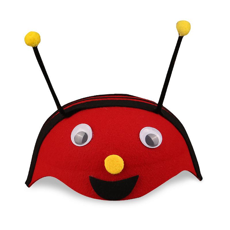 Cartoon Animal Party Kids Hat Children's Day Stage Performance Props Zoo Carnival Felt Hat Zodiac Rabbit Mouse Headdress