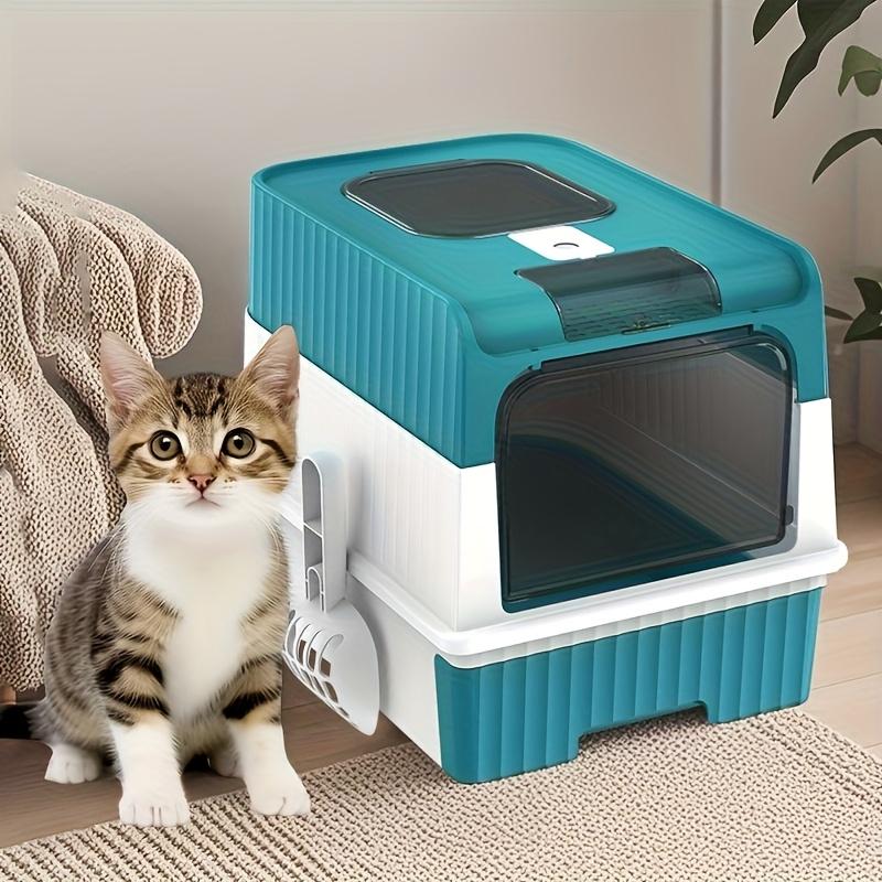 Full Enclosure Detachable Drawer Style Cat Litter Box with Cat Litter Scoop Included
