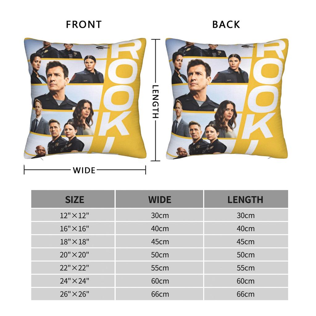 The Rookie Tv Show Pillow Cover Cute Funny Pillow Case For Living Room Chair Comfy Pillowcases Gift Idea
