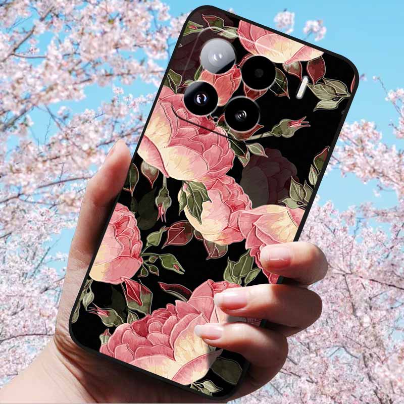 For Xiaomi 15 Pro 5G 6.73"Cases 3D Relief Soft Silicone Cover Retro Embossed for Xiaomi 15 5G Phone Mi 15pro 15 3D Soft TPU Case