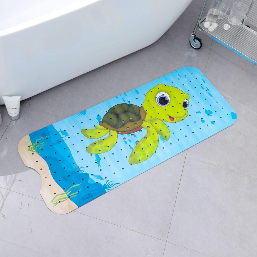 

Children s Anti-slip Printed PVC Bath Mat - Underwater Cartoon Scene (100x40) 40x100 cm