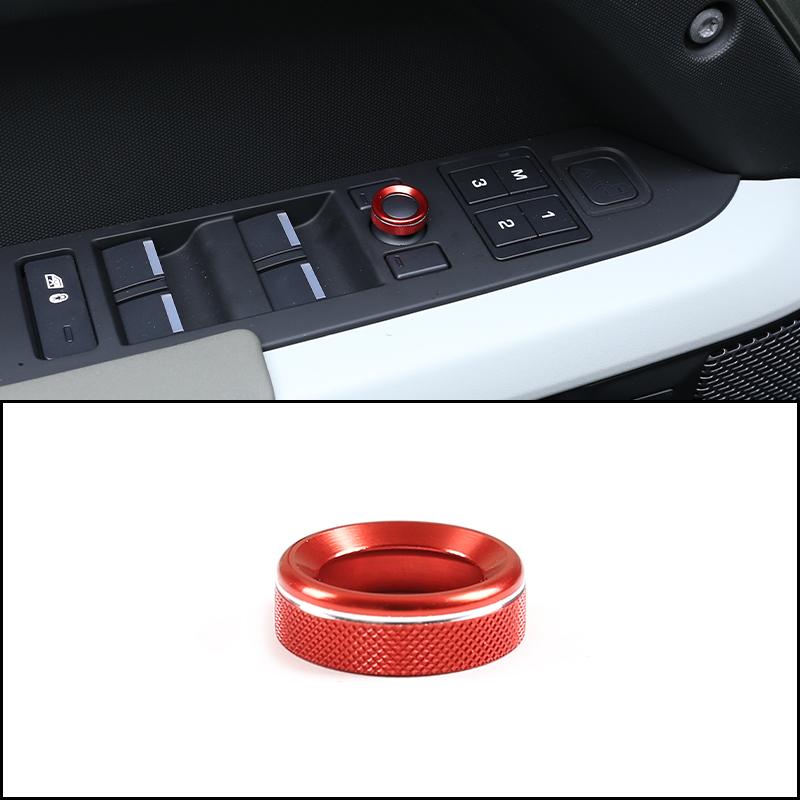 cheya Car central control air conditioner volume knob decorative cover For Land Rover Defender 110 2020+ Aluminum accessories