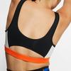 Nike Swoosh Icon Clash Dri-FIT Medium Support Sports Bra Women Underwear Black White Orange CJ0707-010