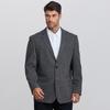 Dibinze Men's Plus Size Plaid Wool Blend Suit Jacket