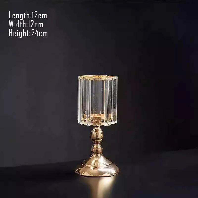 European luxury candlestick+candle,Romantic candlelight dinner prop,home room decor,modern wedding decoration Art ornaments Gift
