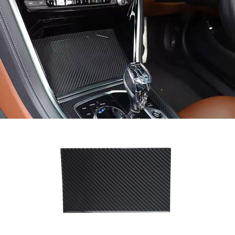 Soft Carbon Fiber Car Inner Center Console Gear Shift Panel Frame Trim Cover For BMW 8 Series M850i G15 G16