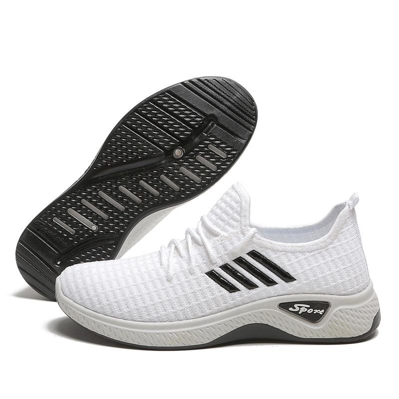 New women's shoes spring and autumn versatile breathable flying weaving women's comfortable casual shoes women's sports shoes running casual