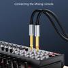 6.5mm Male to 3.5mm Male Audio Adapter Cable Gold-Plated Connector for Headphones, Amplifier, Recorder