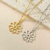 My Shape Flower Filigree Earrings for Women Girls Stainless Steel Drop Earring Hollow Flower Earrings Jewelry Girlfriends Gifts