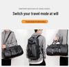 Stylish Leather Travel Bag: Portable, Large Capacity, Dry & Wet Separation, Lightweight Fitness Bag with Double Straps