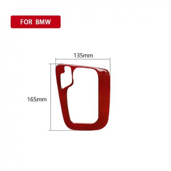 Red For BMW 3 Series E46 98-05 Carbon Fiber Gear Shift Panel Trim Cover Sticker
