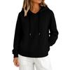 Women's Color Pullover Hoodie Casual Versatile Basic Top