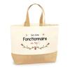 Tote Bag - PLANETEE - Top Civil Servant - Natural Jute - Multicolored - Made In France