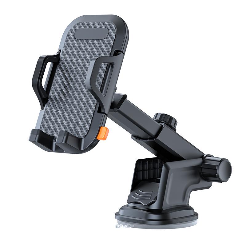 Universal Car Phone Holder with Suction Cup - Compatible with Dashboard, Glass, and Console for Telescopic Navigation.