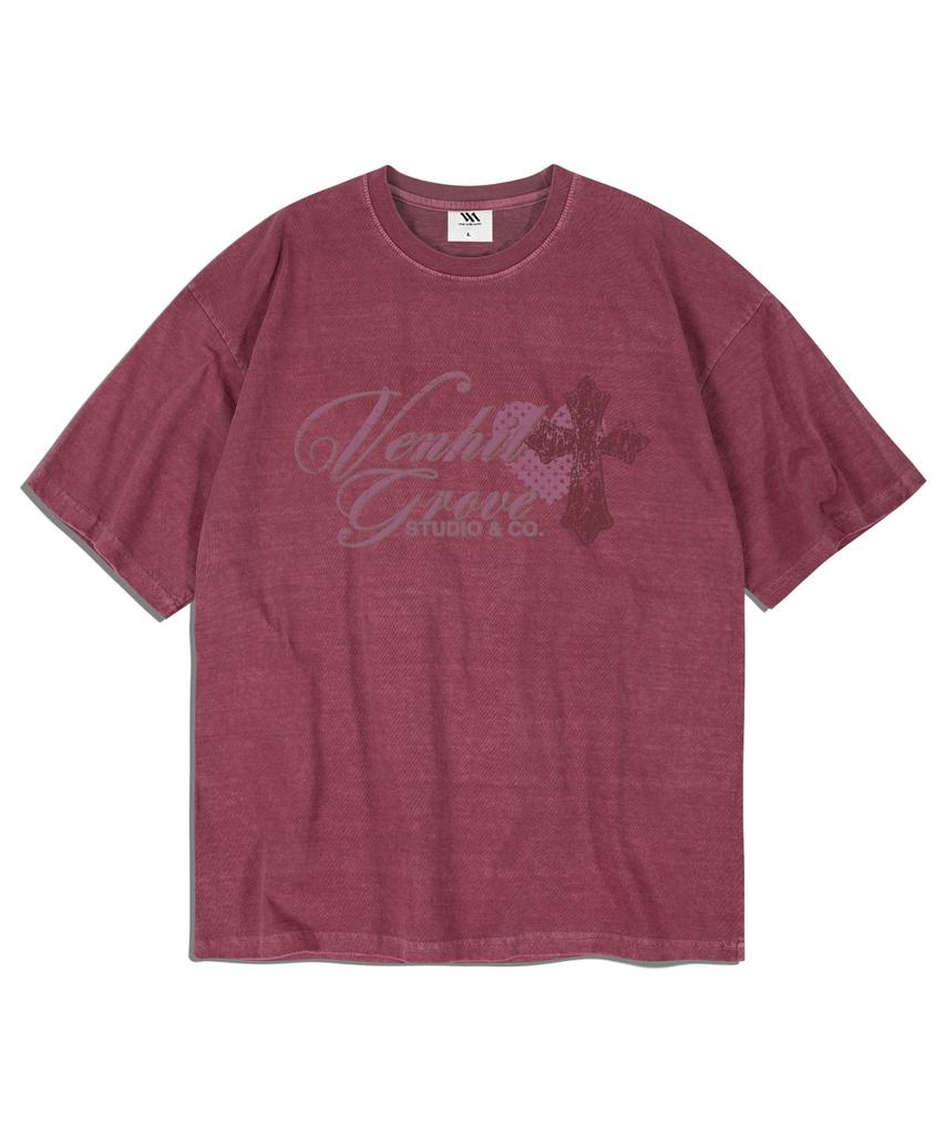 VENHIT Crossheart Pigment Short Sleeve Tee