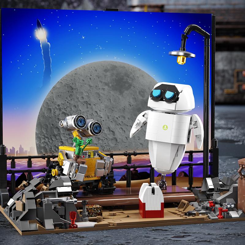 Mini Building Blocks Robot Model L8003 Child Wali Robot Yiwa Boy Building Set Puzzle Toy Decoration Gift