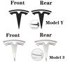 1pcs ABS for Model 3 Mode Y Car Front Hood Logo Cover Emblem Sticker Styling Auto Body Rear Trunk Badge Accessories