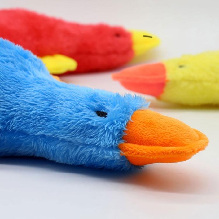 Vtipné plyšové pískací hračky pro psy, měkká plyšová žvýkací hračka s odolnými lanovými nohami