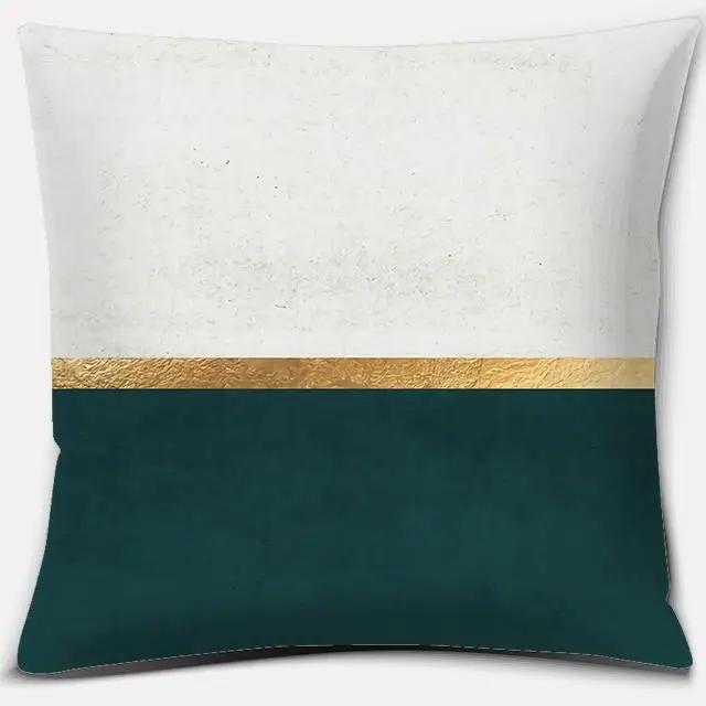 Geometrische Figur Polyester Kissenbezug Kissenbezug Auto Heim Ornamente Sofa Bett Dekoration
