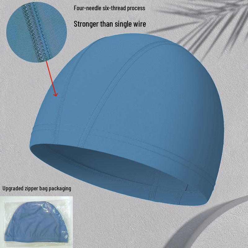 Unisex Waterproof Spandex Swimming Cap, Non-Squeezing, Available for Adults & Children, Solid Colors