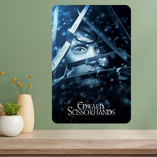 Edward Scissorhands Classic Movie Metal Poster Sign 20x30cm（7.8x11.8inch）