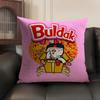 Anime B-Buldak Ramesn Cushion Cover Summer Breathable Linen Organic Fabric Double-Sided Printing Sofa Pillow Case Home Decor