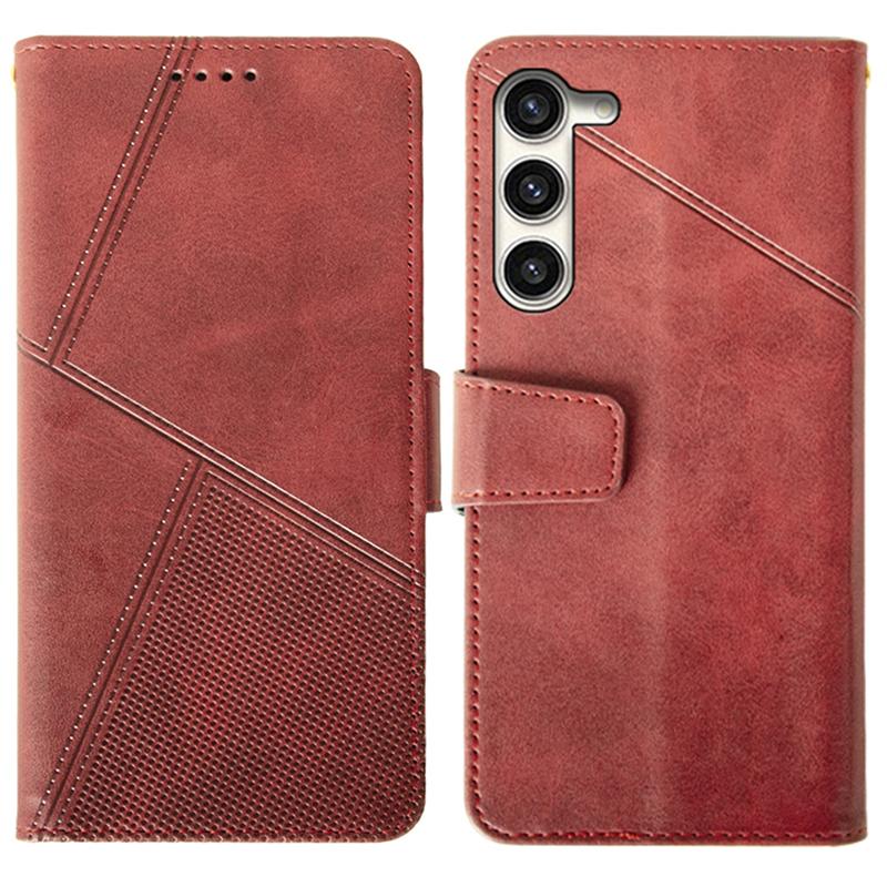 For Samsung Galaxy S24+ Calf Texture Leather Case Wallet Phone Cover