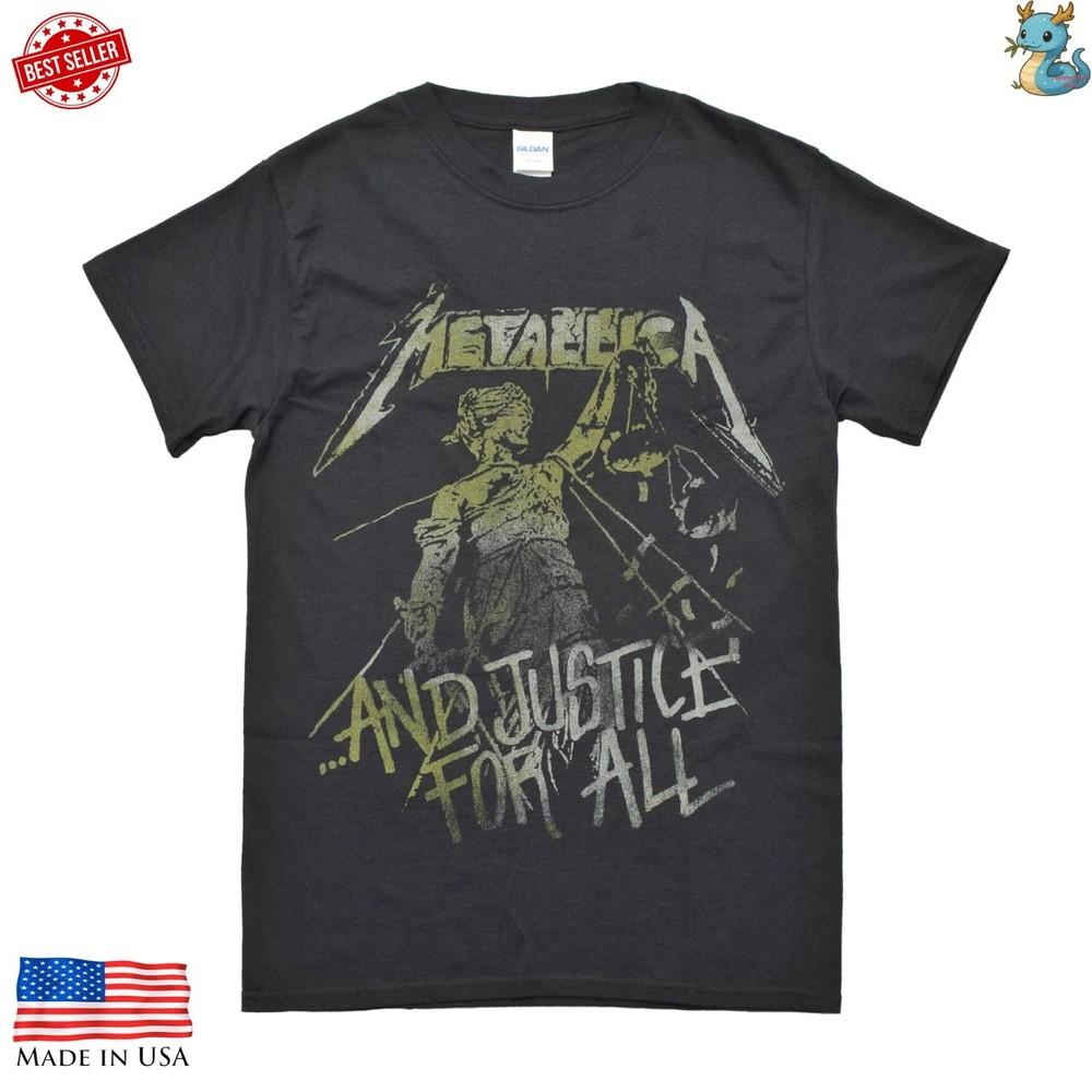 Футболка Metallica Тур 88 89 Justice For All Хэви-метал Группа Футболка Унисекс S