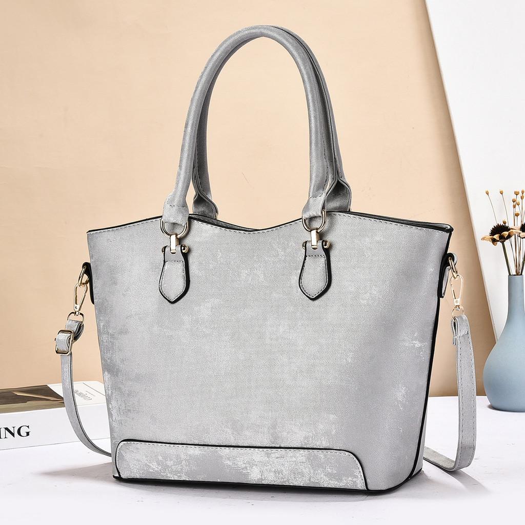 Classic Pu Tote Bag With Inner Pockets For Daily Use