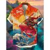 Men's Summer Fashion Printed Short-Sleeve Shirt, Casual Retro Men's Trendy Lapel Casual Top, Hawaiian Shirt