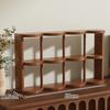 Modern Multi-Grid Cup Storage Shelf Wooden Cup Display Rack Wood Storage Rack Home Accessory