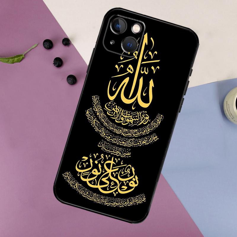 Muslim Islam Bismillah Allah Silicone Case For iPhone 17 15 13 12 11 14 Pro Max 16 Plus 12 13 Mini 16e 17 Air Back Cover
