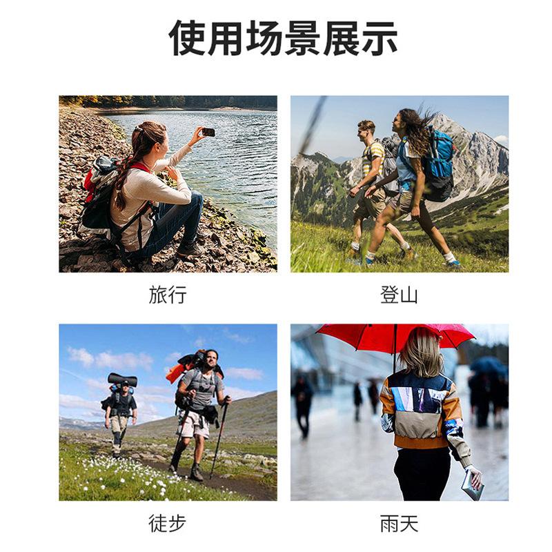 Portable one-piece cape raincoat EVA windproof transparent thick adult raincoat outdoor cycling electric vehicle poncho
