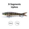 10 cm/12,5 cm haugi voblerid kunstliku söödaga püügiks Hard Multi Jointed Swimbait Crankbait Lifelike kalapüügivahendid