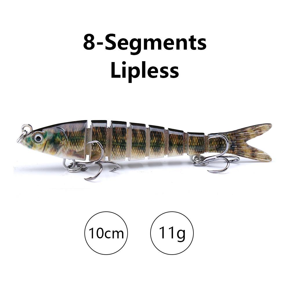 10cm/12.5cm Pike Wobblers for Fishing Artificial Bait Hard Multi Jointed Swimbait Crankbait Lifelike Fishing Lure Tackle