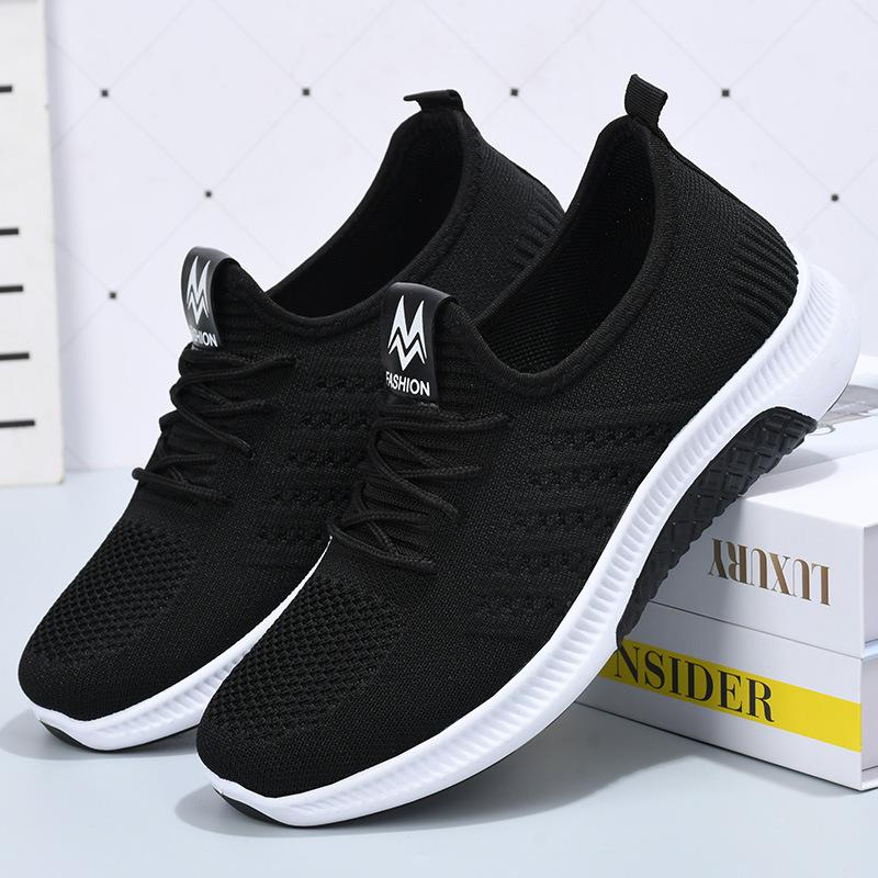 

Spring and Autumn new cloth shoes women s shoes fly-woven breathable thin sports shoes soft sole versatile casual 36