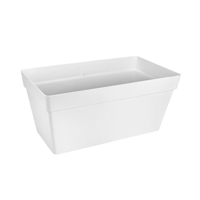 ELHO Bac à plantes avec roues Loft Urban Terrasse - 51 L - 70 x 35 x H 51 cm - Blanc