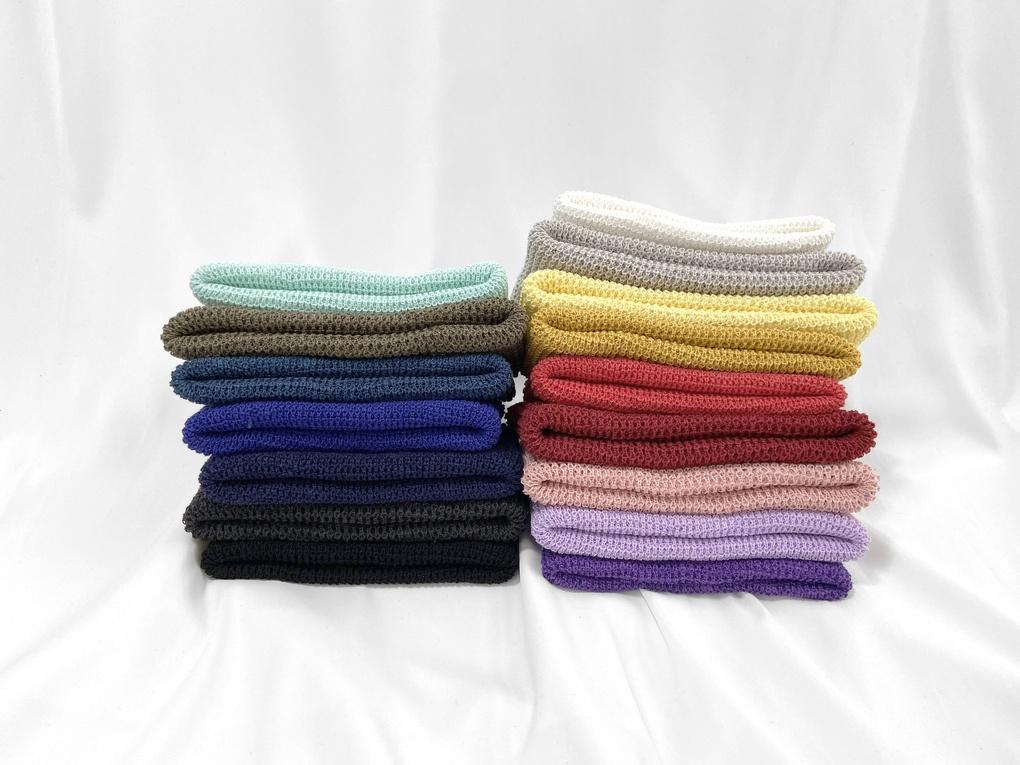 Damen- und Herren Leinen Waffel Beanie Herbst Winter Einfache Mütze