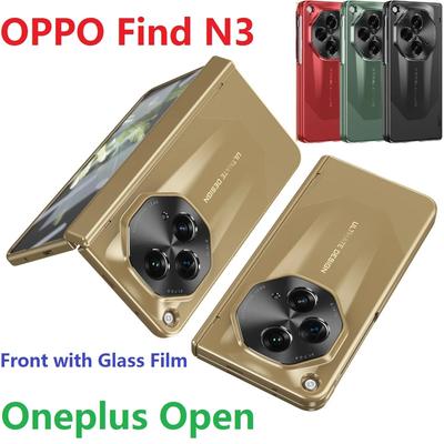 Fashion Plating Case for Oneplus Open Case Glass Film Screen Hinge Protection OPPO Find N3 Cover