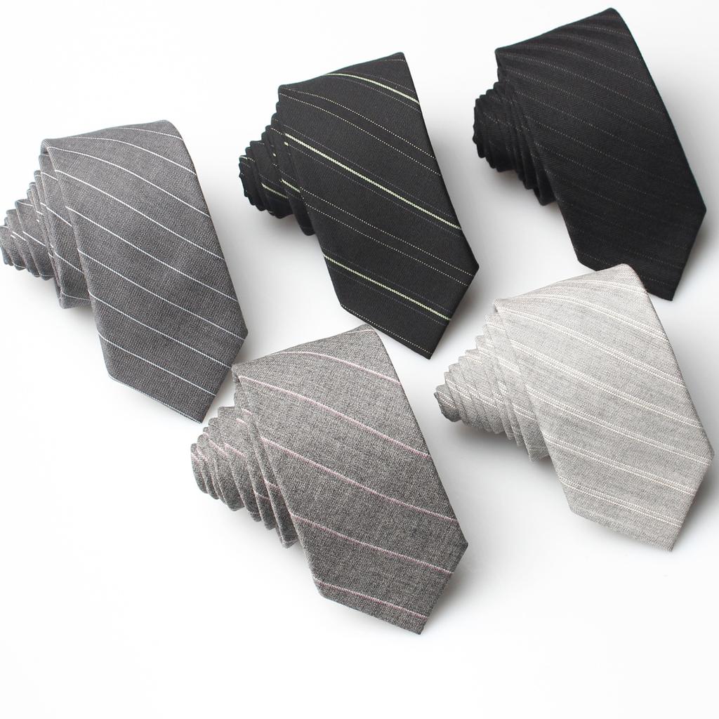 Men'S Business Dress Striped Wool Jacquard 5.5Cm Men'S Tie, Groom Best Man Suit Tie Men'S