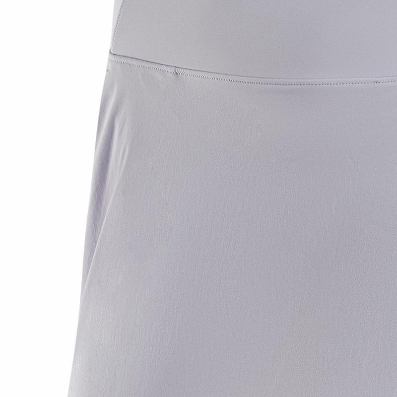 Nike Dri-Fit Solid Color Mid-Waist Quick-Dry Sports Training Breathable Casual Skirt Women Skirts Light-Purple DV9456-536