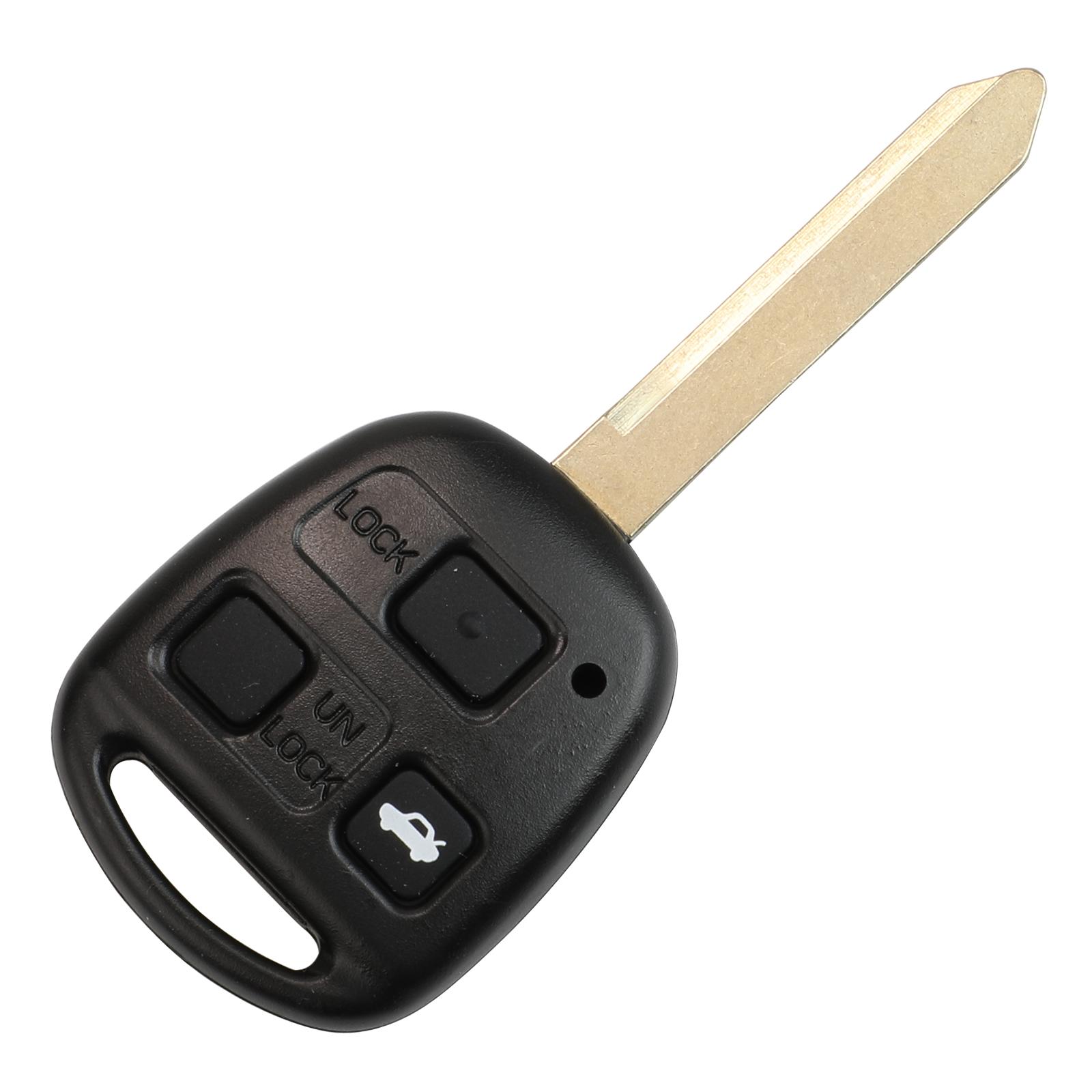 

jingyuqin с резиновой накладкой чехол для дистанционного ключа автомобиля для Toyota Yaris Carina Corolla Avensis чехол Toy47 Blade