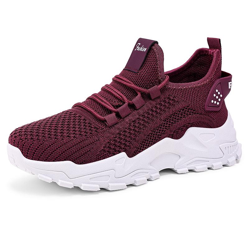 Plus Size Women's Breathable Casual Sneakers: Versatile Solid Color Running Shoes