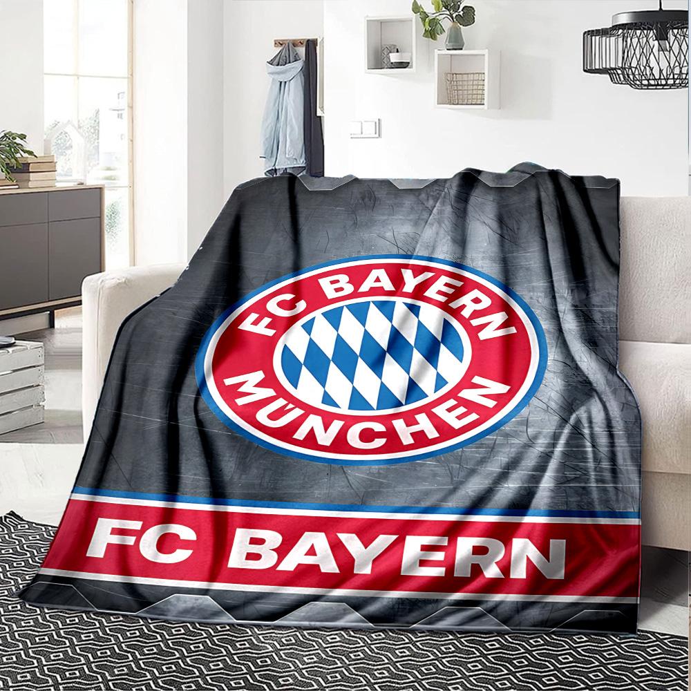 Bayern Munich Celebration Blanket Soft Warm Cozy Great for Bed Livingroom Bedding Four Seasons Universal Digital Print Gifts For Family Or Friends