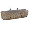 VidaXL Balkon-Blumentöpfe 2 Stk. Weide mit PE-Auskleidung 60 cm