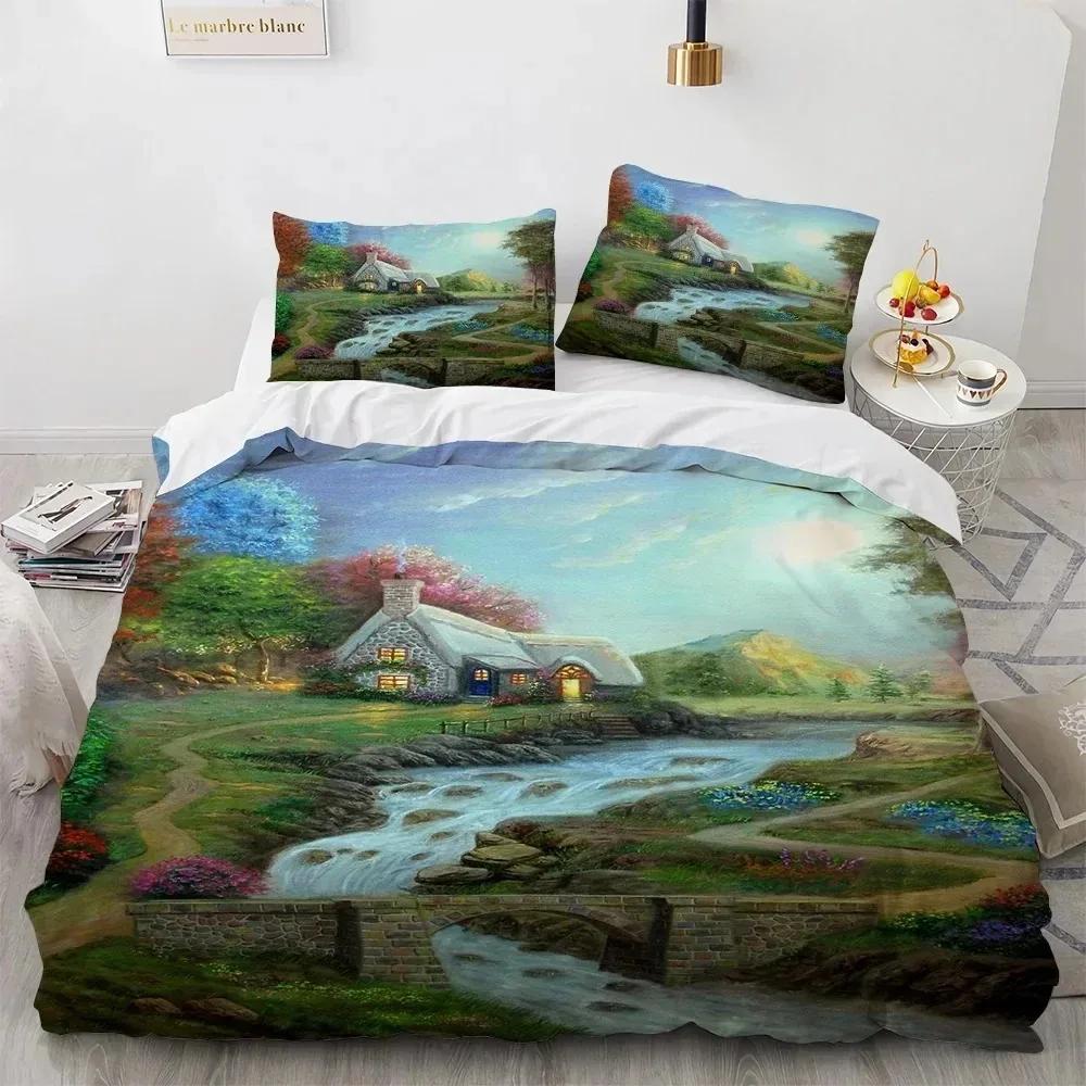 Beautiful Painting 3D NEW Duvet Cover Pillowcase Bedding Set Adult Boy Girl Bedroom Decoration Children Single Double Large