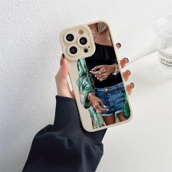 Fashion Lady High Heel Girl Women Coffee Miss Phone Case For iphone 12 11 14 13 15 Pro Max X XS MAX XR SE 2020 7 8 Plus Covers
