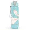 1PC Soft Pink Cherry Blossom Floral Print 750ml Color Plastic Sports Water Bottle Leakproof Flip Straw Lid Suitable for Sports Office Home Use